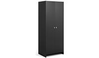 Seville 2 Door Wardrobe Anthracite Storage Organiser Bedroom Furniture
