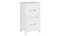 2 Drawer Bathroom Drawer Unit White Storage Organiser Cabinet Vanity