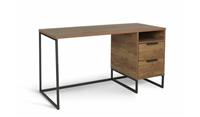 Nomad 2 Drawer Office Desk Oak Modern Home Office Furniture Workspace