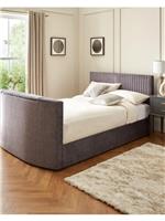 Prent Double TV Bed with Voice Control Grey Stylish and Modern Bed Solution
