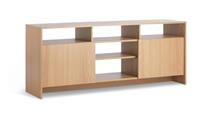 Turin 2 Door Extra Large TV Unit Natural Easy Assembly UK Furniture