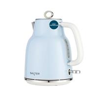 Salter Retro Kettle 1.7L, Removable Limescale Filter, Vintage Design, Blue