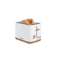 Salter Toronto 2-Slice Toaster Wide Slots, 6 Levels, Defrost, 815W, White