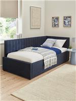 Cabo Connect Fabric Day Bed Blue Sofa Bed Guest Sleeper Trundle UK
