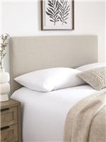 Beeston King Headboard Oatmeal | Upholstered Faux Linen | Padded
