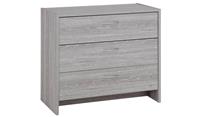 Seville 3 Drawer Chest Grey Oak Effect Easy Assembly Home Furniture