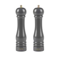 Salter Salt & Pepper Mills - Set of 2, 23cm, Ceramic Mechanism, Charcoal