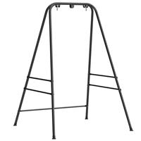 Outsunny Hammock Chair Stand Only for Indoor Outdoor 150KG Load Black
