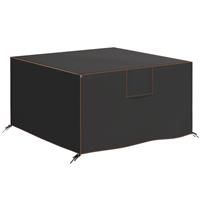 Outsunny Garden Furniture Cover, 420D Waterproof, 125 x 125 x 74 cm, Black