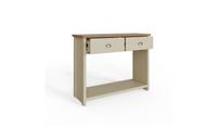 GFW Lancaster 2 Drawer Console Table Cream Country Cottage Style