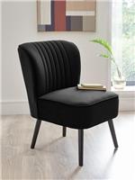 Poppy Accent Chair Black Modern Living Room Furniture UK