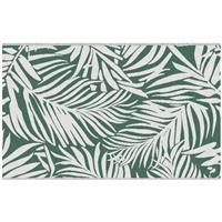 Outsunny Outdoor Rug, 1.5 x 2.4m Patio Floor Mat, Green and White