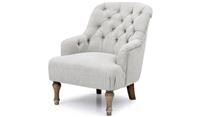 Kyoto Charlie Fabric Armchair - Cream