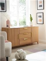 Carina Large Sideboard Oak | Living Room Storage | TV Media Unit with Drawers