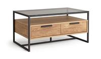 Nomad Coffee Table Oak Effect Stylish Living Room Furniture