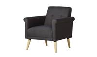 Evie Armchair in a Box - Charcoal