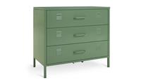Stevie 3 Drawer Chest - Green