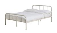 Kids Charlie Small Double Metal Bed Frame White Childrens Bedroom Furniture