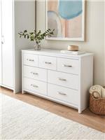 Ely 3 + 4 Drawer Chest White Storage Organiser Bedroom Furniture
