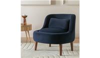 Beckett Fabric Armchair - Navy