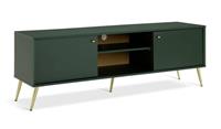 Moana 2 Door TV Unit Green Stylish Media Storage Solution