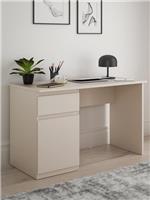 Lisson Desk Oatmeal Modern Home Office Furniture Workspace