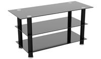 AVF Glass up to 50 Inch TV Stand Black For Living Room UK
