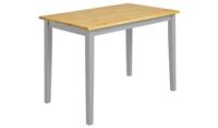 Chicago Wooden 4 Seater Dining Table Grey Kitchen Furniture Solid Wood