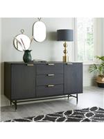 Cooper 2 Door 3 Drawer Sideboard Walnut Modern and Stylish Home Storage