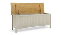Bournemouth Storage Bench Light Grey Hallway Entryway Furniture Organiser