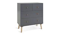 Otto 4 Drawer Chest - Grey