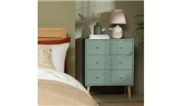 Otto 4 Drawer Chest Sage Green Storage Organiser Bedroom Furniture