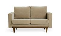 Della Fabric 2 Seater Sofa Natural Modern Living Room Furniture Comfort