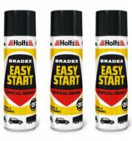 3 X Holts Bradex Easy Start For Petrol & Diesel Engines Cold Starts Spray 300ML