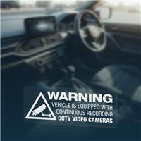 3x WARNING RECORDING CCTV ON BOARD Dashcam Security Car Van Window Decal Sticker