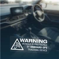 3x WARNING GPS TRACKING ON BOARD Tracker Security Car Van Bike Window Stickers