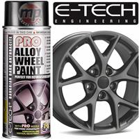 E-Tech PRO Alloy Wheel Refurbish & Customise Spray Paint - Dark Anthracite Grey