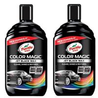 Turtle Wax Color Magic Car Paintwork Polish Restores Faded 2 x 500ml Black