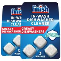 2 x Finish in wash Dishwasher Cleaner Tablets Clean Hidden Grease & Grime