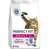 8.4kg Perfect Fit Advanced Nutrition Adult Complete Dry Cat Food Salmon