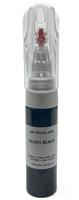 GLOSS BLACK ALLOY WHEEL TOUCH UP PAINT PEN BRUSH SCRATCH CURBING 20ML
