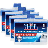 4 x Finish Dishwasher Cleaner Original Removes Grease And Limescale 250ml
