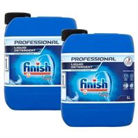 2 x Finish Professional Original Dishwasher Liquid Detergent 5L Total 10 Liters