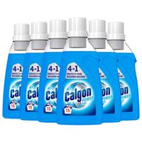 6 x Calgon 4in1 Power Gel Washing Machine Water Softener Limescale 750ml