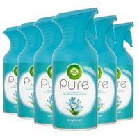 6 x Air Wick Pure Air Freshener Spray 250ml Spring Delight Neutralises Odours