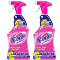 2 x Vanish Oxi Action Colour Spray 500ml | Fabric Stain Remover |For Tough Stain