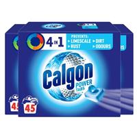 3 x Calgon 4 in 1 Powerball Tabs Water Softener 45 Tablets Limescale Protection