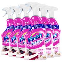 6 x Vanish Gold Oxi Action Carpet Cleaner & Odour Stain Remover Spray 500ml