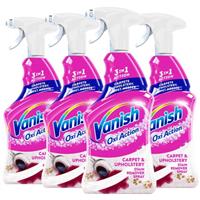 4 x Vanish Gold Oxi Action Carpet Cleaner & Odour Stain Remover Spray 500ml