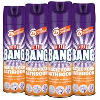 4 x Cillit Bang Active Foam Bathroom Surface Soapscum & Shower Cleaner 600ml